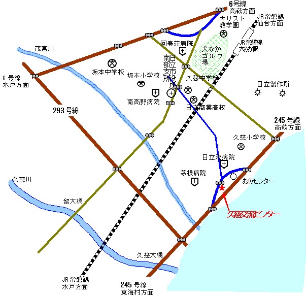 久慈交流センター地図