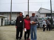 平成31年3月22日,日立市民広場,グラウンドゴルフ大会,最高年齢賞のお二人