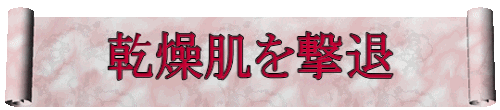 乾燥肌を撃退 